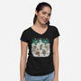 Christmas Dance-Womens-V-Neck-Tee-pigboom