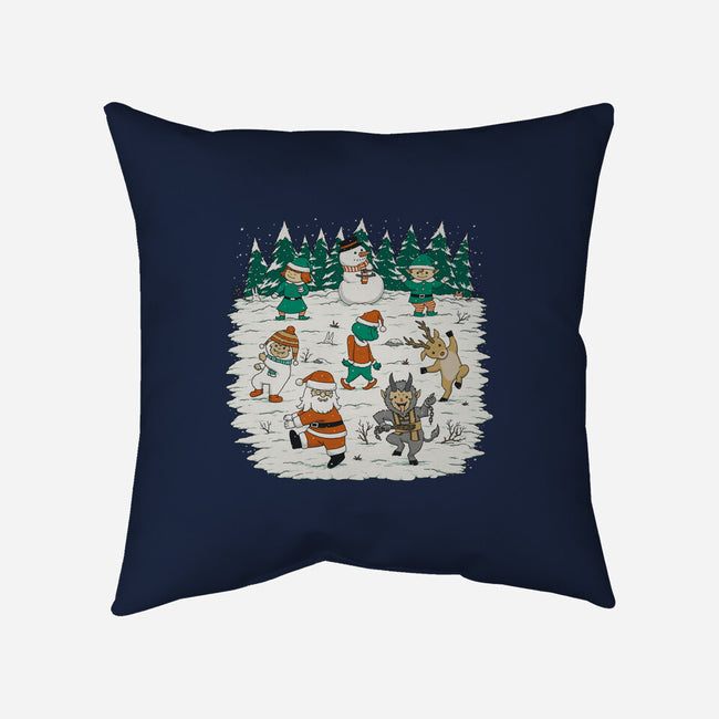 Christmas Dance-None-Removable Cover w Insert-Throw Pillow-pigboom