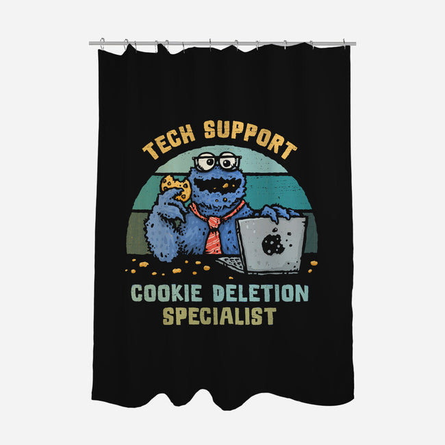 Cookie Deletion Specialist-None-Polyester-Shower Curtain-kg07