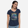 Cookie Deletion Specialist-Womens-V-Neck-Tee-kg07