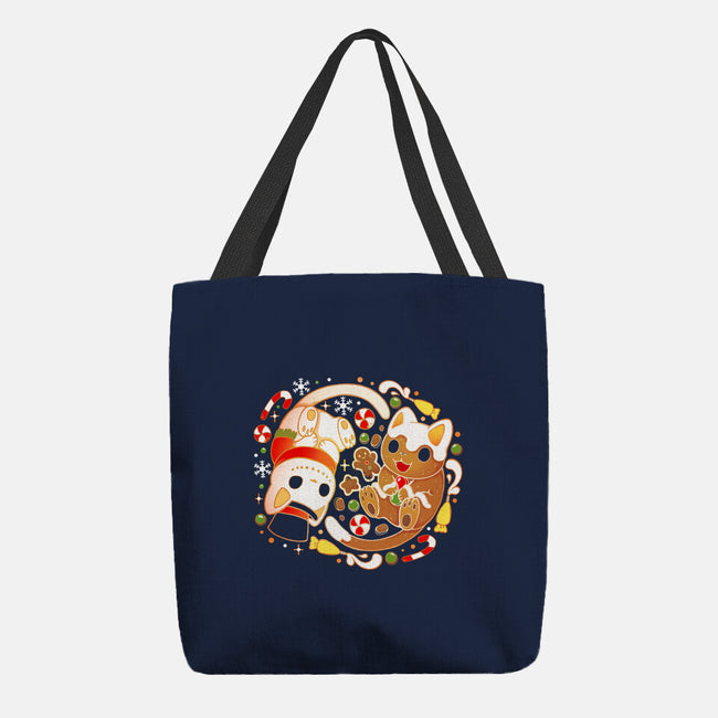 Ginger Snow Cats-None-Basic Tote-Bag-Vallina84