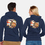 Ginger Snow Cats-Unisex-Zip-Up-Sweatshirt-Vallina84