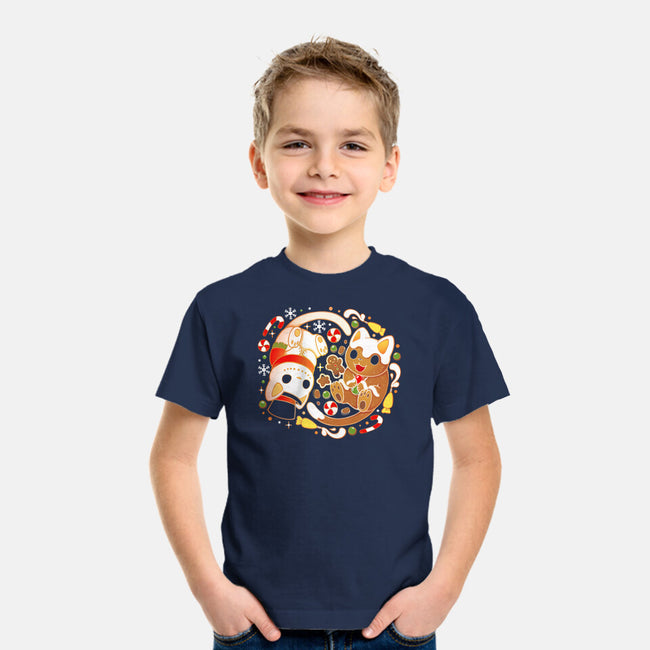 Ginger Snow Cats-Youth-Basic-Tee-Vallina84