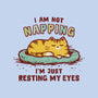 I'm Just Resting My Eyes-Womens-Fitted-Tee-kg07