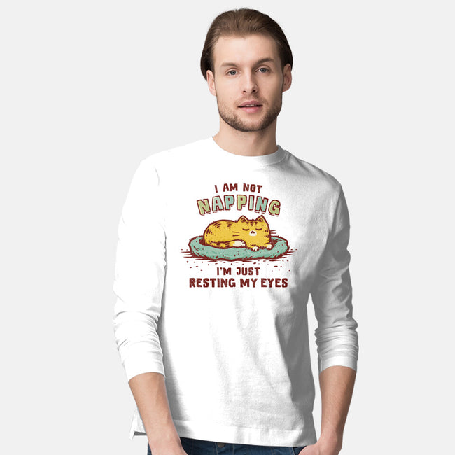 I'm Just Resting My Eyes-Mens-Long Sleeved-Tee-kg07