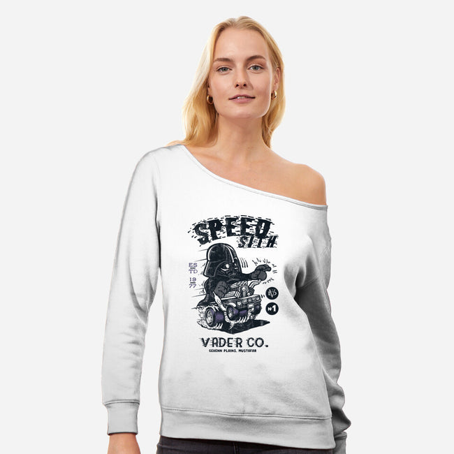 Speed Sith-Womens-Off Shoulder-Sweatshirt-Arinesart