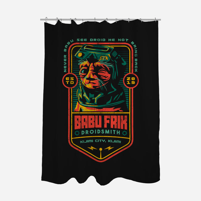 Babu Frik Droidsmith-None-Polyester-Shower Curtain-Arinesart