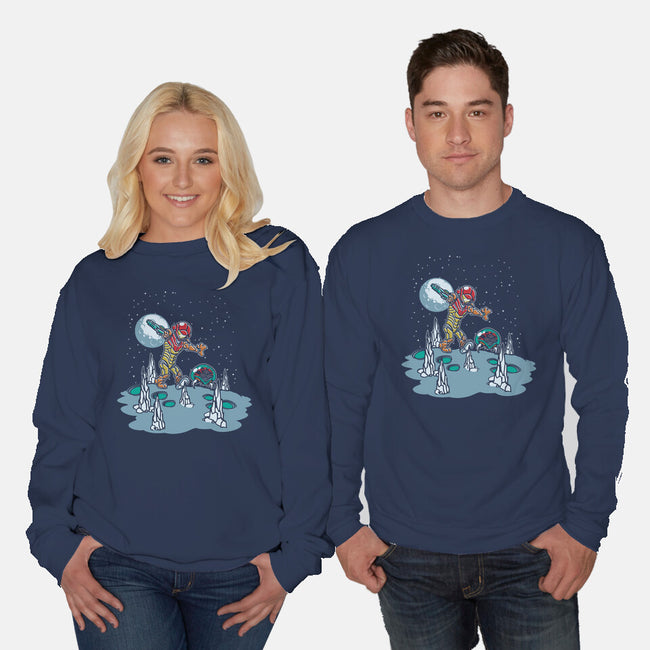 Samus And Metroid-Unisex-Crew Neck-Sweatshirt-Arinesart