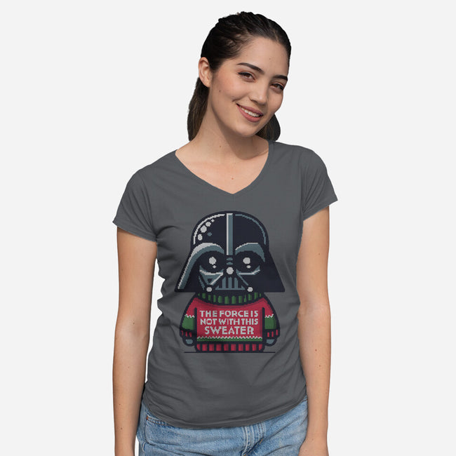 The Sweater Awakens-Womens-V-Neck-Tee-Herk Up Tees