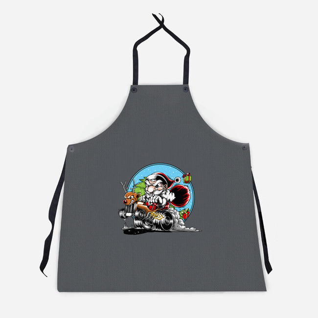 Let's Go Santa-Unisex-Kitchen-Apron-joerawks