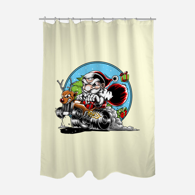 Let's Go Santa-None-Polyester-Shower Curtain-joerawks