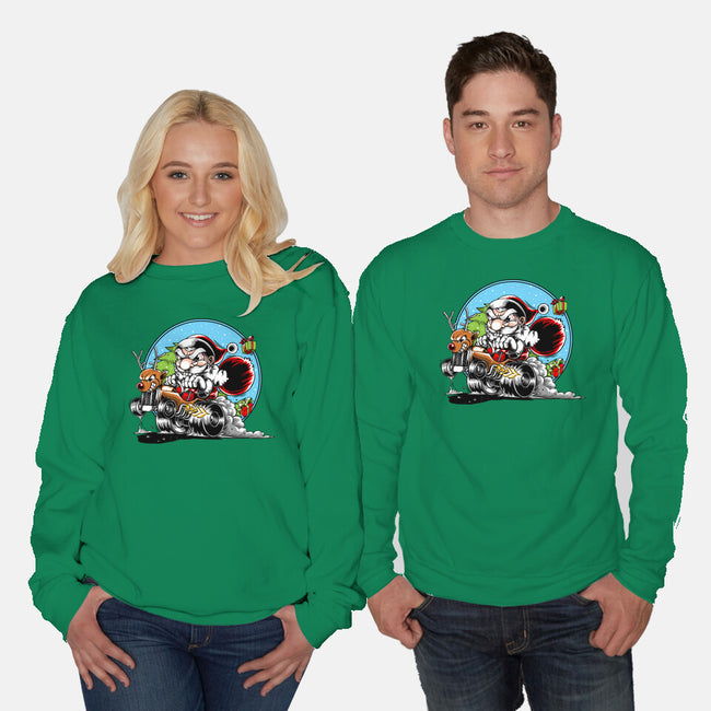 Let's Go Santa-Unisex-Crew Neck-Sweatshirt-joerawks