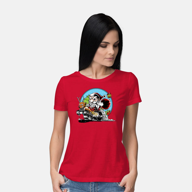 Let's Go Santa-Womens-Basic-Tee-joerawks