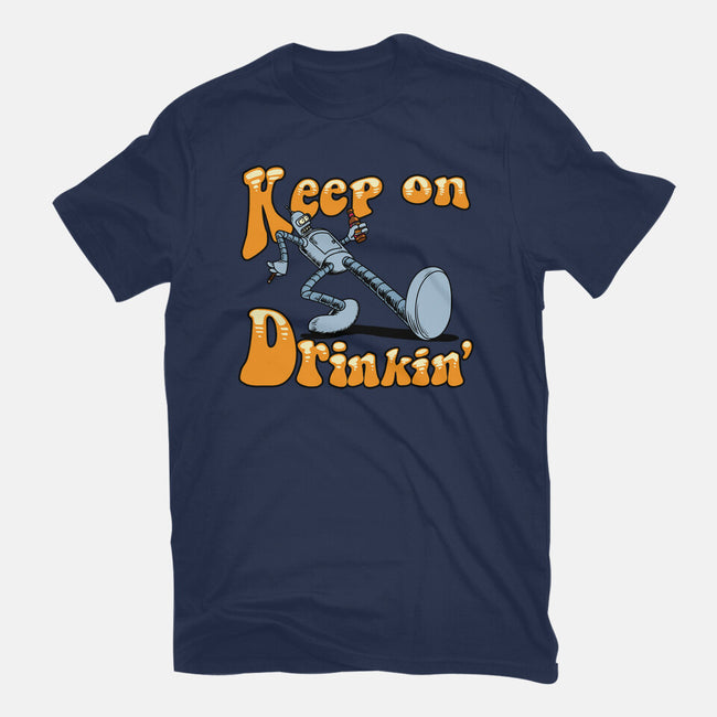 Keep On Drinkin-Womens-Fitted-Tee-joerawks