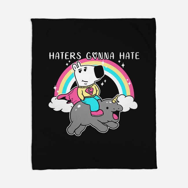 Haters Gonna Hate Tee-None-Fleece-Blanket-naomori