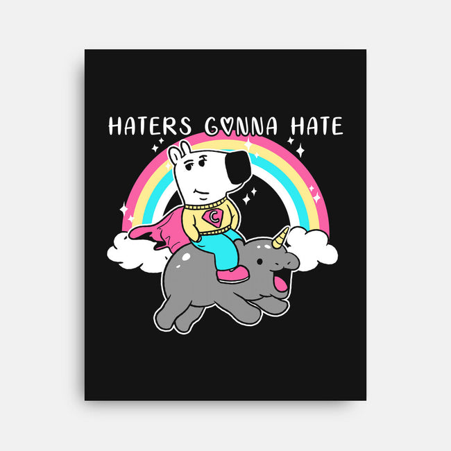 Haters Gonna Hate Tee-None-Stretched-Canvas-naomori