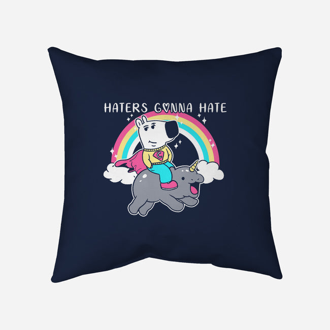 Haters Gonna Hate Tee-None-Removable Cover w Insert-Throw Pillow-naomori