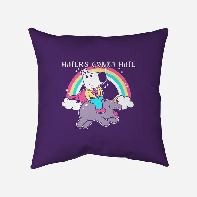 Haters Gonna Hate Tee-None-Removable Cover w Insert-Throw Pillow-naomori