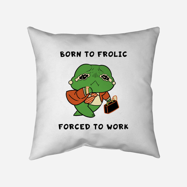 Froglic-None-Removable Cover w Insert-Throw Pillow-naomori