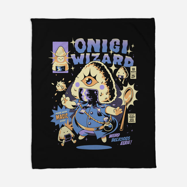 Onigiwizard-None-Fleece-Blanket-ilustrata