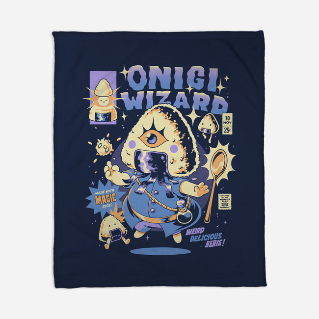 Onigiwizard-None-Fleece-Blanket-ilustrata