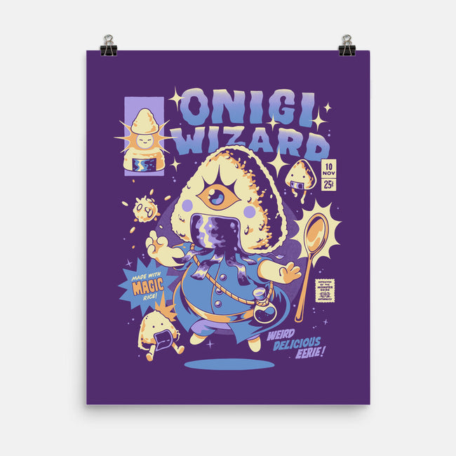 Onigiwizard-None-Matte-Poster-ilustrata