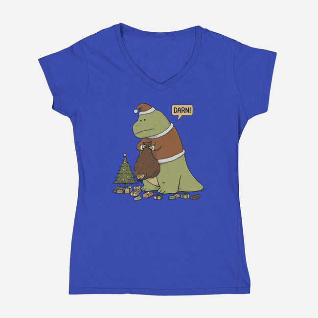 Darn Gifts-Womens-V-Neck-Tee-pigboom