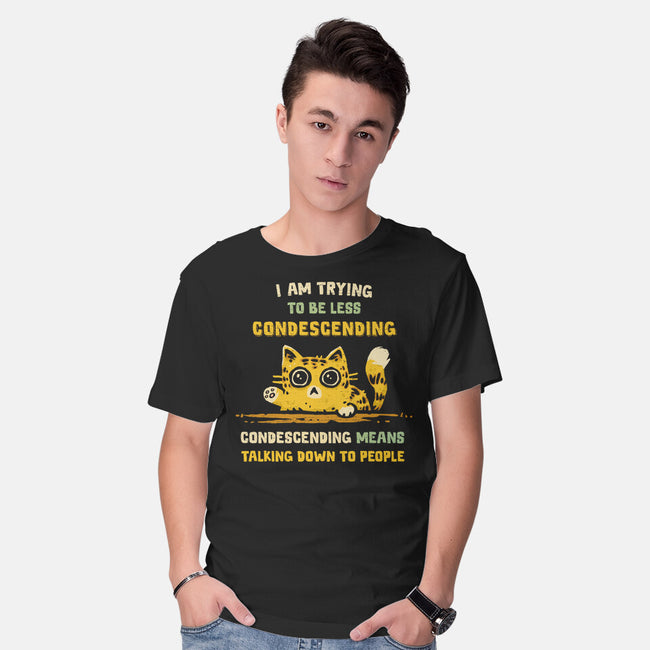 Trying To Be Less Condescending-Mens-Basic-Tee-kg07