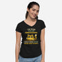 Trying To Be Less Condescending-Womens-V-Neck-Tee-kg07