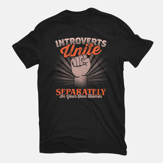 Introverts Unite Separately-Unisex-Basic-Tee-koalastudio