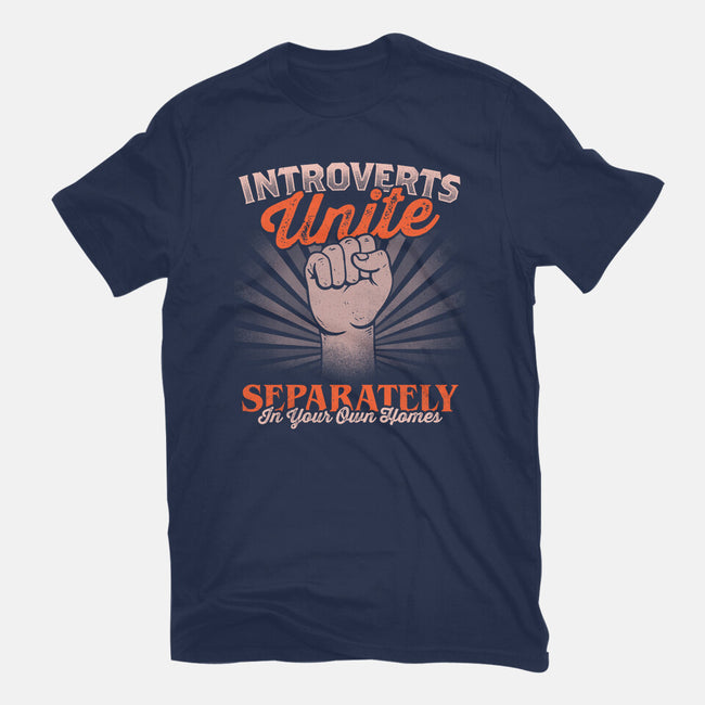 Introverts Unite Separately-Womens-Basic-Tee-koalastudio