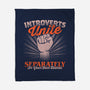 Introverts Unite Separately-None-Fleece-Blanket-koalastudio