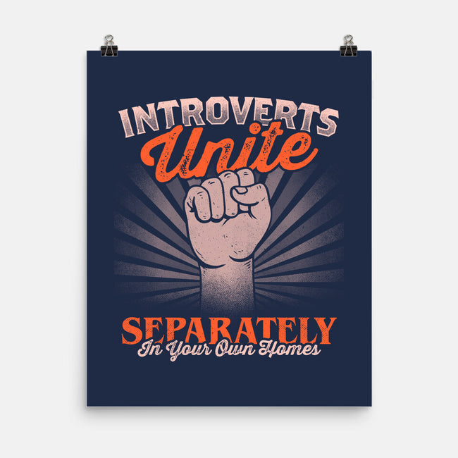 Introverts Unite Separately-None-Matte-Poster-koalastudio