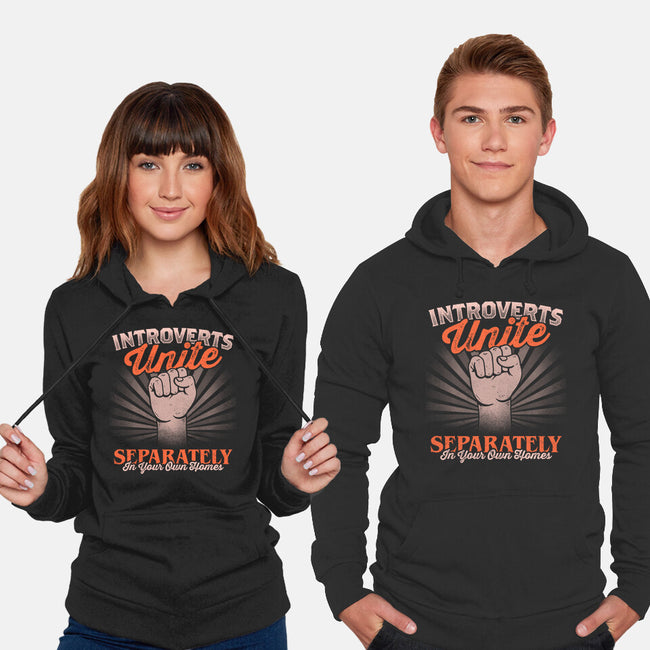 Introverts Unite Separately-Unisex-Pullover-Sweatshirt-koalastudio