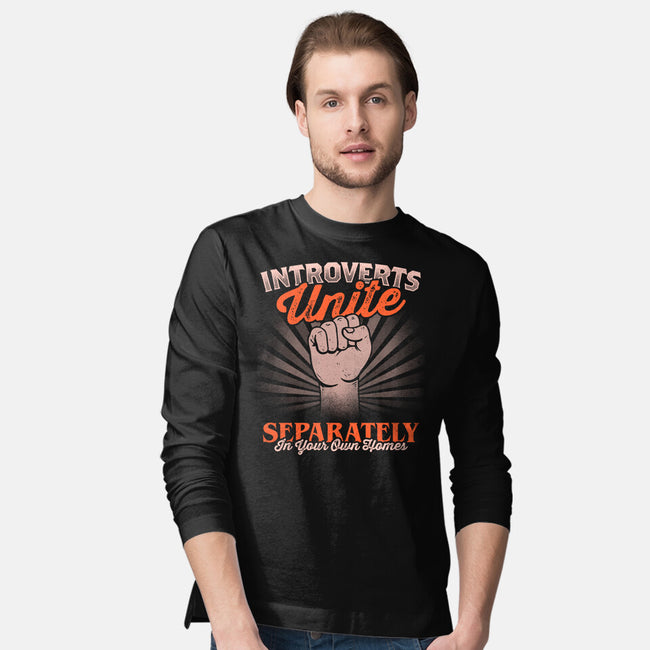 Introverts Unite Separately-Mens-Long Sleeved-Tee-koalastudio