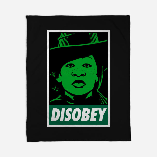 Disobey The Wizard-None-Fleece-Blanket-patrickgp