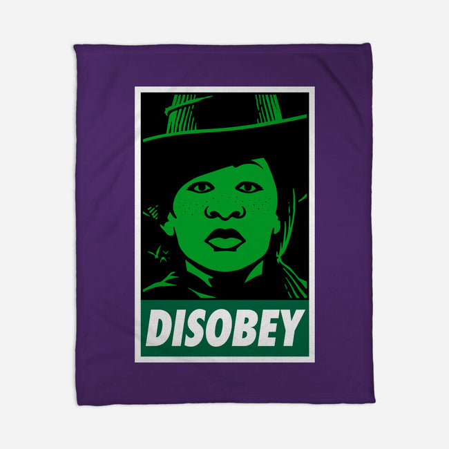 Disobey The Wizard-None-Fleece-Blanket-patrickgp