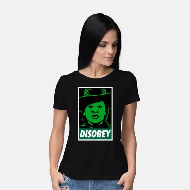 Disobey The Wizard-Womens-Basic-Tee-patrickgp