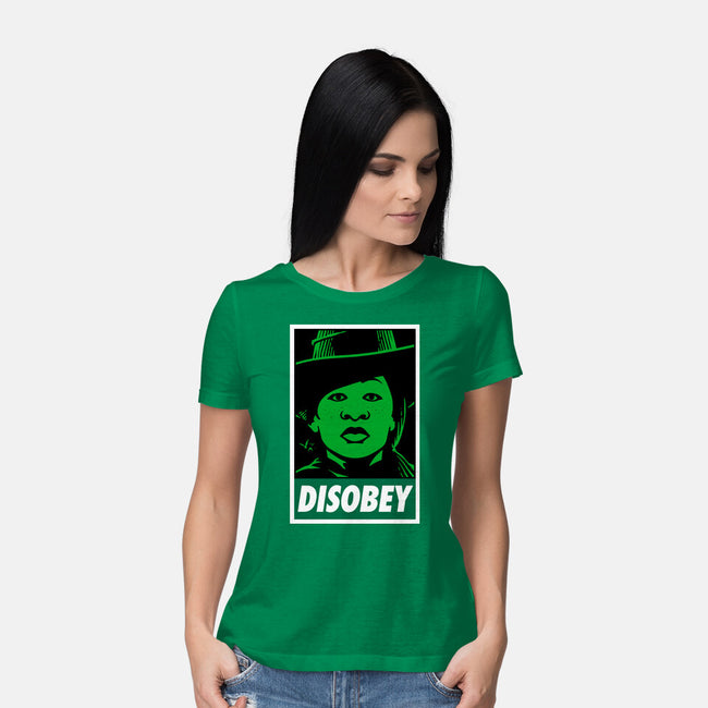 Disobey The Wizard-Womens-Basic-Tee-patrickgp