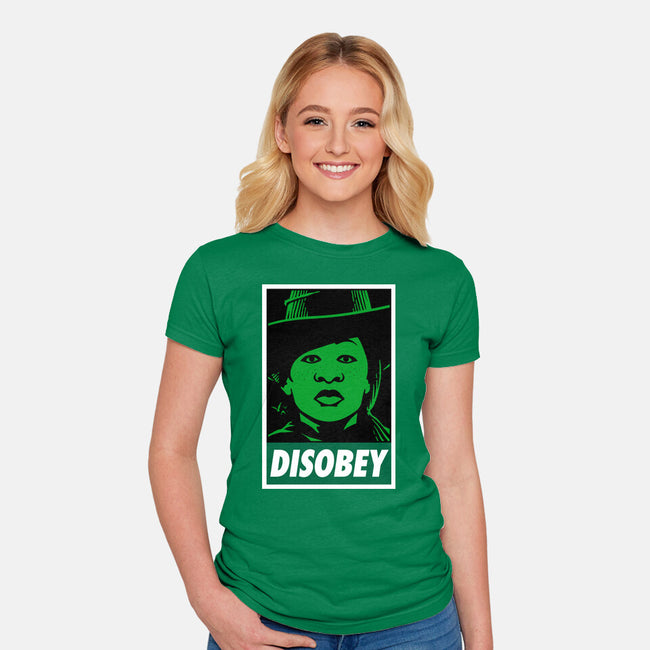 Disobey The Wizard-Womens-Fitted-Tee-patrickgp