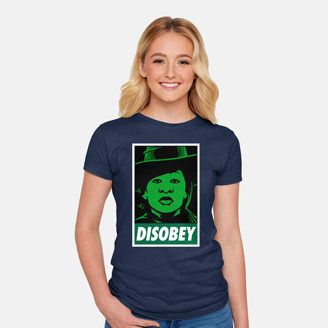 Disobey The Wizard-Womens-Fitted-Tee-patrickgp