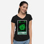 Disobey The Wizard-Womens-V-Neck-Tee-patrickgp