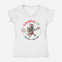 Krampus 5K Fun Run-Womens-V-Neck-Tee-hbdesign