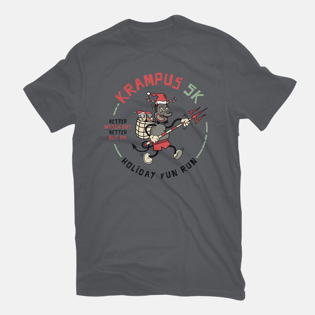 Krampus 5K Fun Run-Mens-Heavyweight-Tee-hbdesign