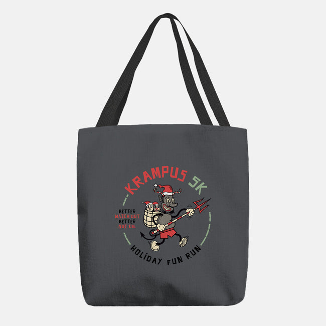 Krampus 5K Fun Run-None-Basic Tote-Bag-hbdesign