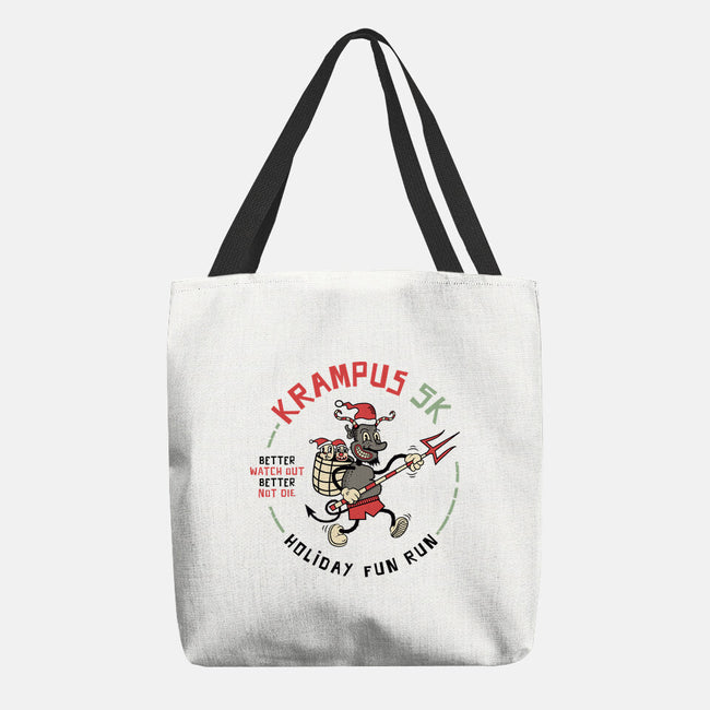 Krampus 5K Fun Run-None-Basic Tote-Bag-hbdesign