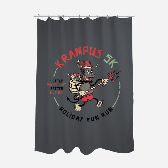 Krampus 5K Fun Run-None-Polyester-Shower Curtain-hbdesign