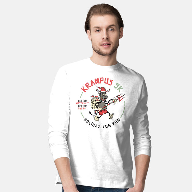 Krampus 5K Fun Run-Mens-Long Sleeved-Tee-hbdesign