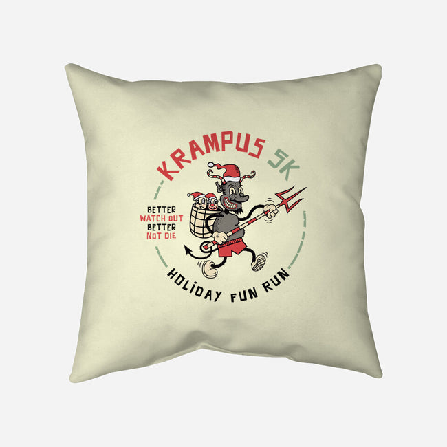 Krampus 5K Fun Run-None-Removable Cover w Insert-Throw Pillow-hbdesign