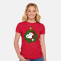 Merry Christmasnuts-Womens-Fitted-Tee-Alexhefe